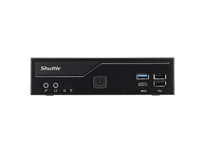 Shuttle XPC slim DH610S Barebone System - Slim PC - Socket LGA-1700 - 1 x Processor Support - Intel H610 Chip - 64 GB DDR4 SDRAM DDR4-3200/PC4-25600 Maximum RAM Support - 2 Total Memory Slots - Serial