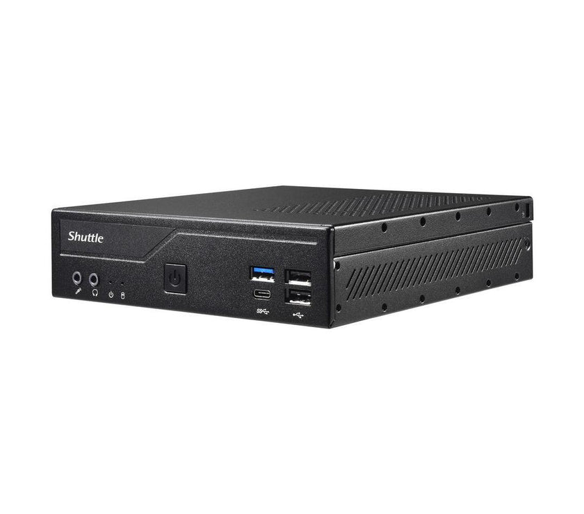 Shuttle XPC slim DH610S Barebone System - Slim PC - Socket LGA-1700 - 1 x Processor Support - Intel H610 Chip - 64 GB DDR4 SDRAM DDR4-3200/PC4-25600 Maximum RAM Support - 2 Total Memory Slots - Serial