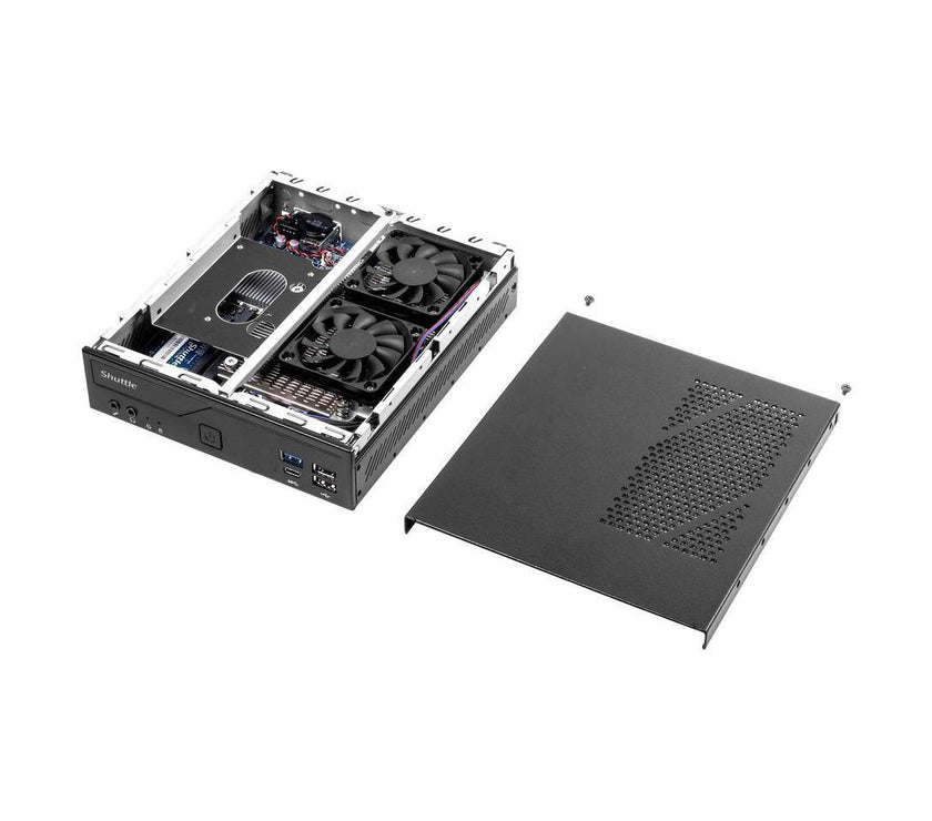 Shuttle XPC slim DH610S Barebone System - Slim PC - Socket LGA-1700 - 1 x Processor Support - Intel H610 Chip - 64 GB DDR4 SDRAM DDR4-3200/PC4-25600 Maximum RAM Support - 2 Total Memory Slots - Serial