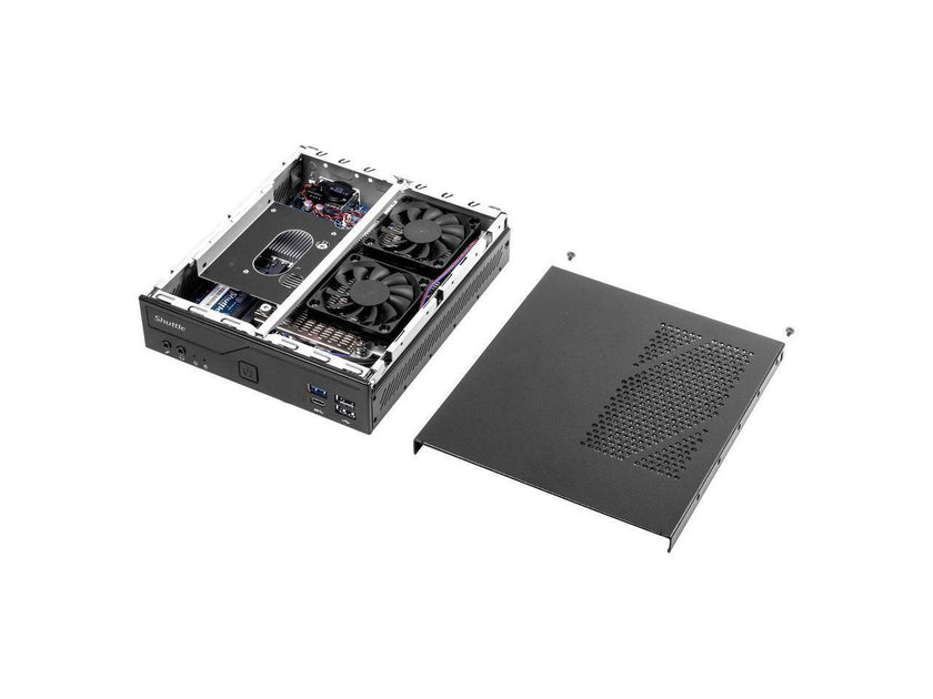 Shuttle XPC slim DH610S Barebone System - Slim PC - Socket LGA-1700 - 1 x Processor Support - Intel H610 Chip - 64 GB DDR4 SDRAM DDR4-3200/PC4-25600 Maximum RAM Support - 2 Total Memory Slots - Serial