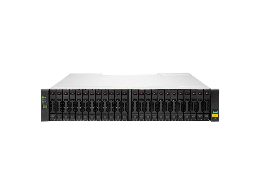 HPE MSA 2062 16Gb Fibre Channel SFF Storage - 24 x HDD Supported - 2 x HDD Installed - 3.84 TB Installed HDD Capacity - 24 x SSD Supported - 0 x SSD Installed - Clustering Supported - 2 x Fibre Channe