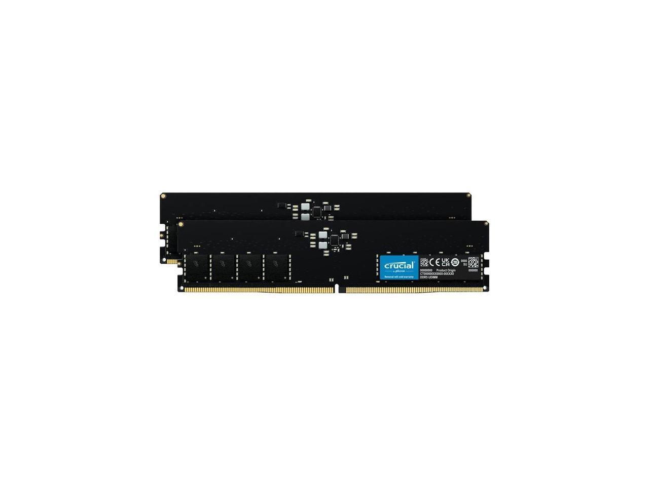 Crucial 32GB (2 x 16GB) 288-Pin PC RAM DDR5 5200 (PC5 41600) Desktop Memory Model CT2K16G52C42U5