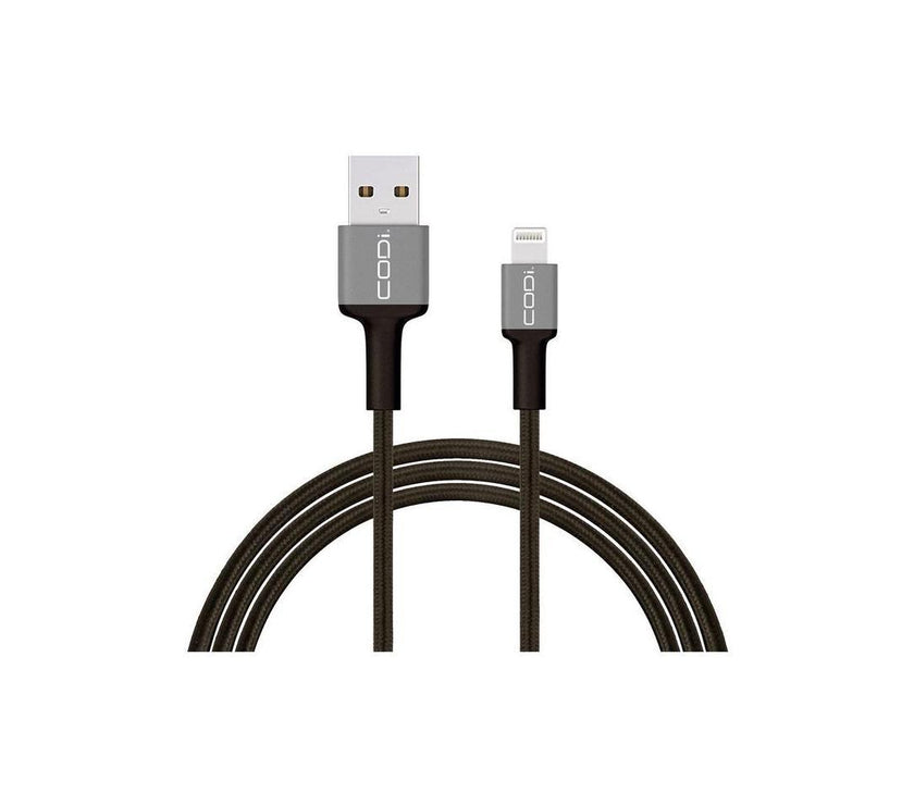 Codi 6' Braided Nylon USB-A to MFI Lightning Charge & Sync Cable A01070