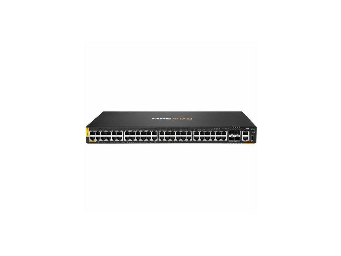 Aruba CX 6200F 48G Class 4 PoE 4SFP 370W Switch - 48 Ports - Manageable - Gigabit Ethernet - 10/100/1000Base-T, 1000Base-X - 3 Layer Supported - Modular - 4 SFP Slots - 60 W Power Consumption - 370 W