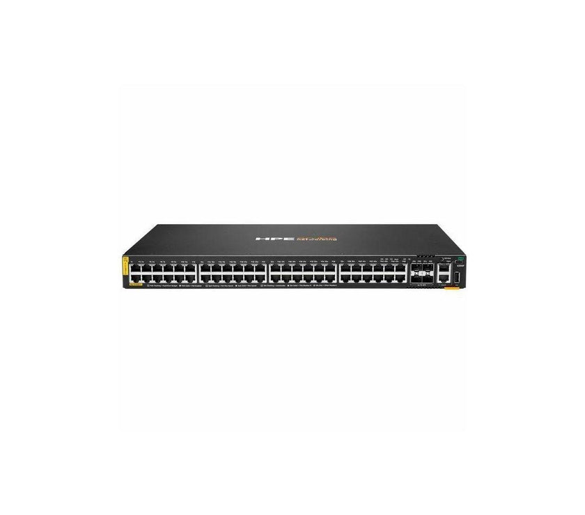 Aruba CX 6200F 48G Class 4 PoE 4SFP 370W Switch - 48 Ports - Manageable - Gigabit Ethernet - 10/100/1000Base-T, 1000Base-X - 3 Layer Supported - Modular - 4 SFP Slots - 60 W Power Consumption - 370 W