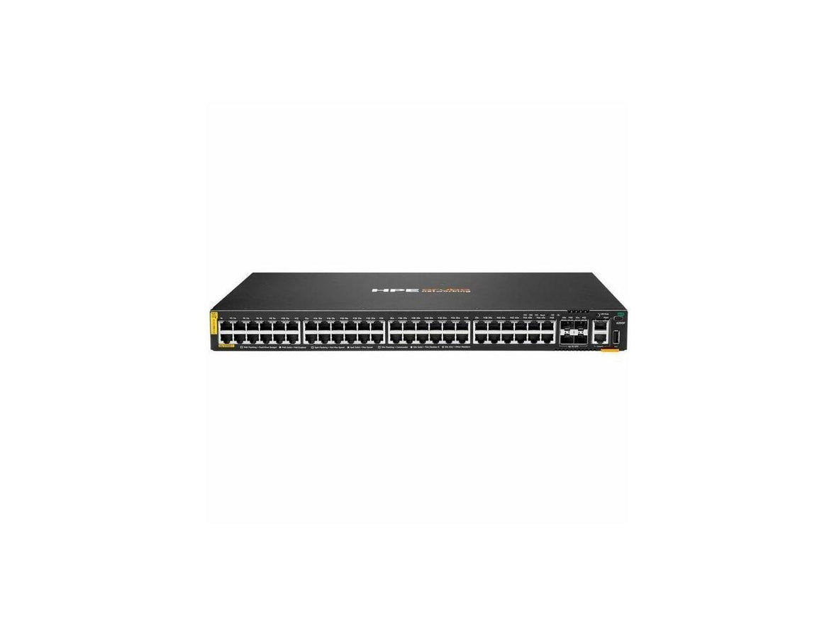 Aruba CX 6200F 48G Class 4 PoE 4SFP 370W Switch - 48 Ports - Manageable - Gigabit Ethernet - 10/100/1000Base-T, 1000Base-X - 3 Layer Supported - Modular - 4 SFP Slots - 60 W Power Consumption - 370 W