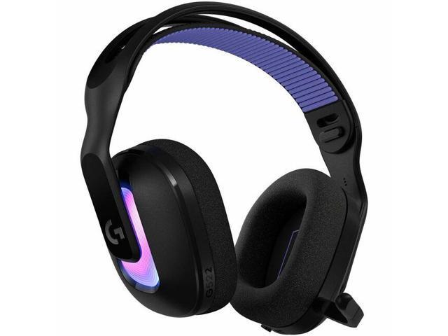 Logitech G522 LIGHTSPEED Wireless Gaming Headset, LIGHTSYNC RGB, Full Bandwidth Mic, Advanced Synchronized Audio, Tri-Connectivity with LIGHTSPEED, Bluetooth, Black - Stereo - USB Type A, USB Type C -