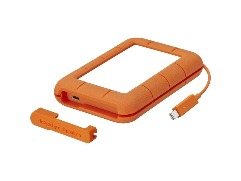 LaCie Rugged Secure USB-C 2TB All-Terrain Encrypted Portable Hard Drive Model STFR2000403