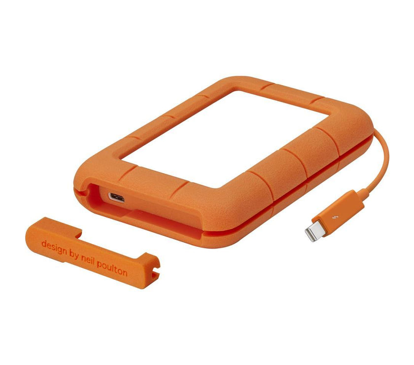 LaCie Rugged Secure USB-C 2TB All-Terrain Encrypted Portable Hard Drive Model STFR2000403