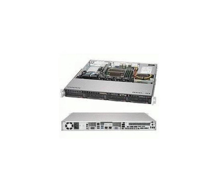 Supermicro CS CSE-813MFTQC-350CB2 1U 4x3.5HS SAS SATA 350W Brown Box