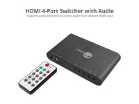 SIIG - CE-H25R11-S1 - SIIG 4x1 HDMI Seamless Quad-Split Multi-Viewer Switcher - 1920 x 1080 - Full HD - 4 x 1 - 1 x HDMI