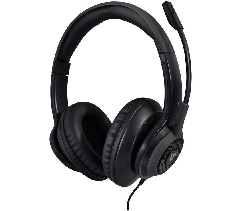V7 Premium Over-Ear Stereo Headset with Boom Mic HC701