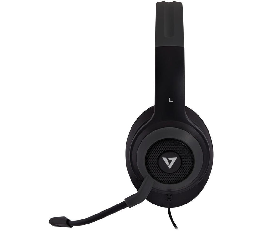 V7 Premium Over-Ear Stereo Headset with Boom Mic HC701