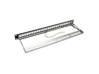 TRIPP LITE N062-024-KJ-SH 1U Rack-Mount Shielded Blank Keystone/Multimedia Patch Panel, RJ45 Ethernet, USB, HDMI, Cat5e/6