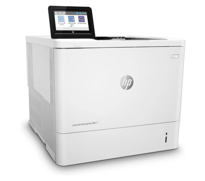 HP LaserJet Enterprise M611dn Laser Printer, Black And White Mobile Print Up to