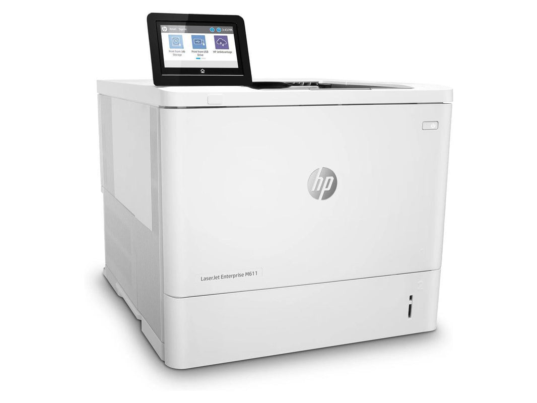 HP LaserJet Enterprise M611dn Laser Printer, Black And White Mobile Print Up to