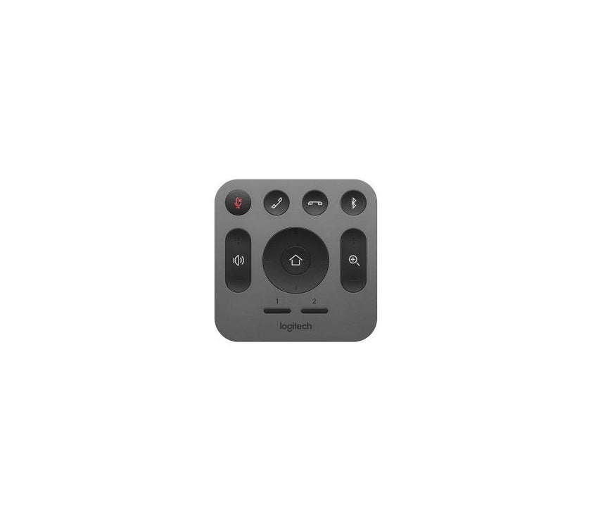 Logitech 993-001389 RF Wireless Replacement Remote for MeetUp Conference Camera - Gray