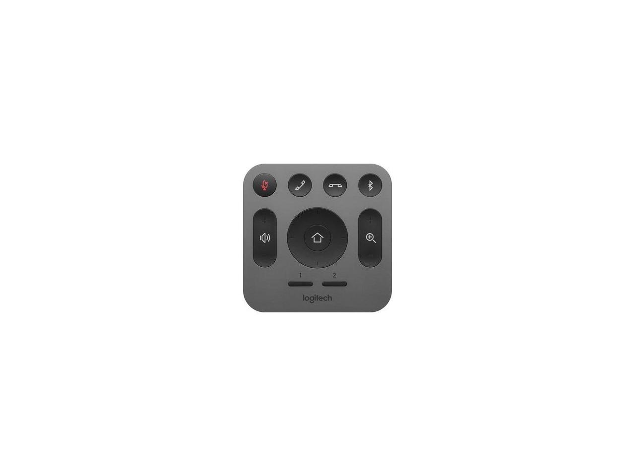 Logitech 993-001389 RF Wireless Replacement Remote for MeetUp Conference Camera - Gray