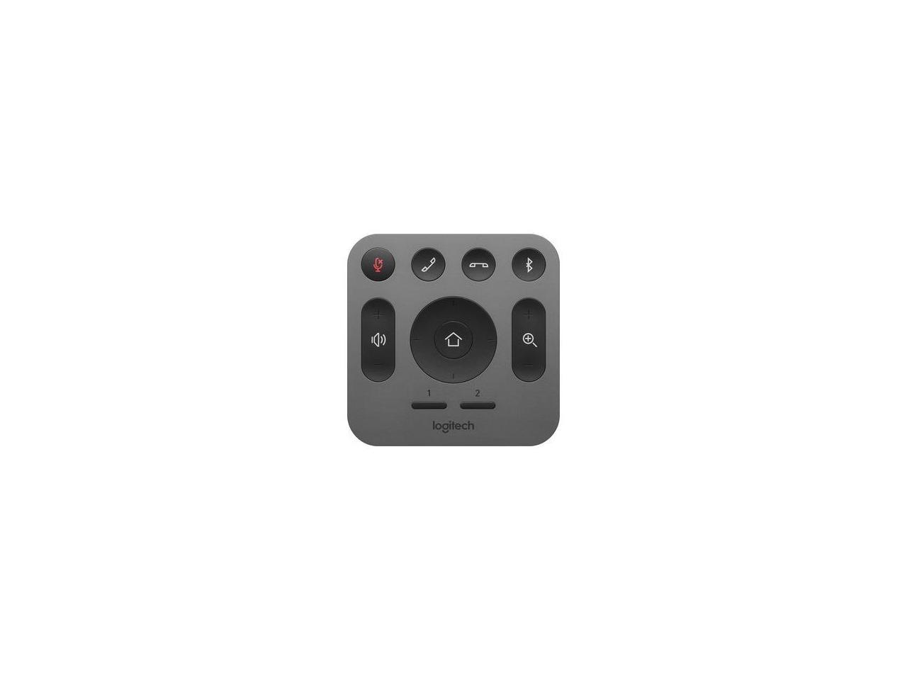 Logitech 993-001389 RF Wireless Replacement Remote for MeetUp Conference Camera - Gray