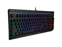 HyperX Alloy Core RGB - Membrane Gaming Keyboard, Comfortable Quiet Silent Keys with RGB LED Lighting Effects, Spill Resistant, Dedicated Media Keys, Compatible with Windows 10/8.1/8/7 - Black