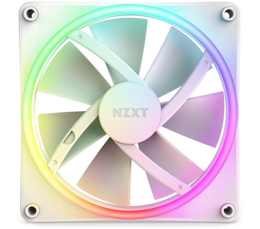 NZXT F140RGB Duo - 140mm Dual-sided RGB Fan - Single Pack (White)