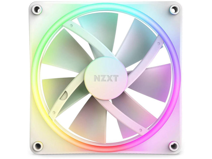 NZXT F140RGB Duo - 140mm Dual-sided RGB Fan - Single Pack (White)