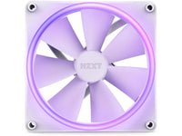 NZXT F140RGB Duo - 140mm Dual-sided RGB Fan - Twin Pack (White) w/RGB Controller RF-D14DF-W1