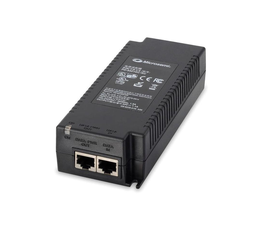 Microsemi 1 port 60W IEEE 802.3bt-compliant indoor PoE midspan PD9501GCACUS