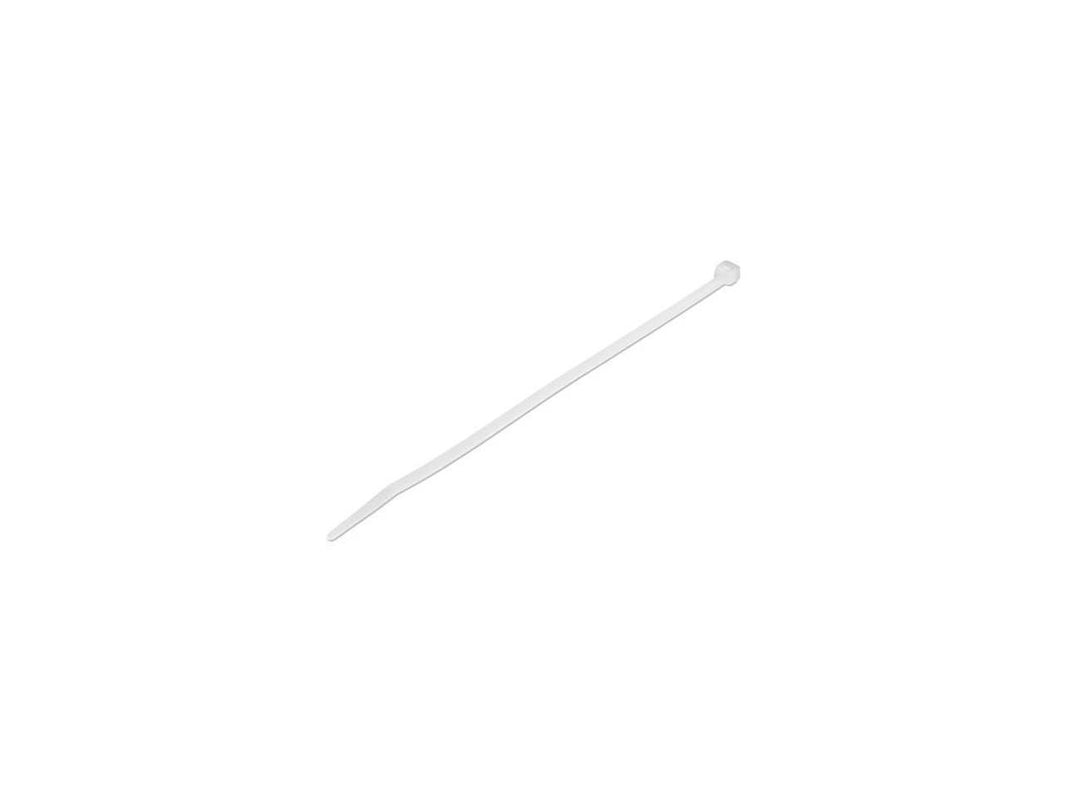 StarTech 100 Pack 8" White Large Nylon/Plastic Cable Ties TAA CBMZT8N