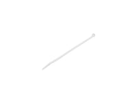 StarTech 100 Pack 8" White Large Nylon/Plastic Cable Ties TAA CBMZT8N