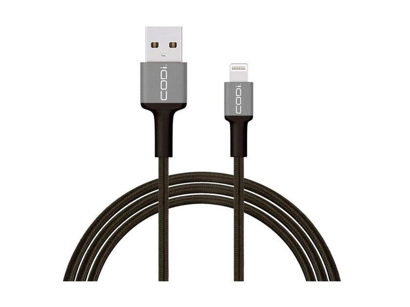 Codi 6' Braided Nylon USB-A to MFI Lightning Charge & Sync Cable A01070