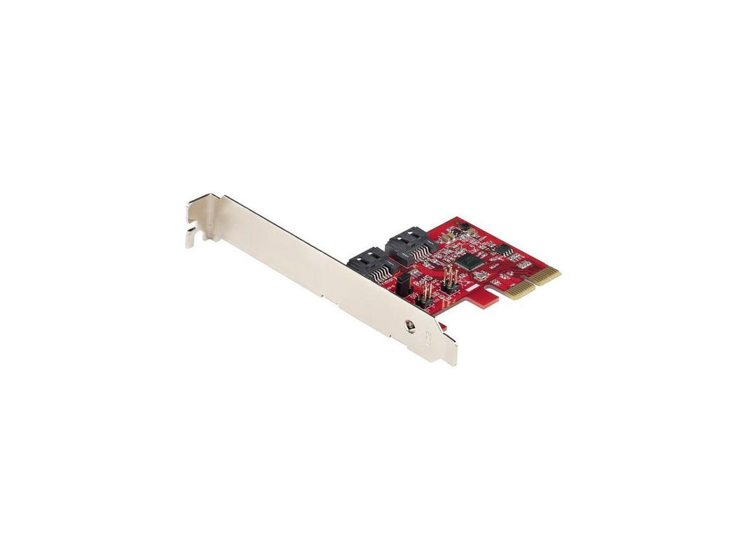 StarTech 2P6GR-PCIE-SATA-CARD SATA PCIe Card, 2 Port PCIe SATA Expansion Card, 6Gbps SATA, PCI Express to SATA Adapter, SATA RAID, PCIe to SATA Converter