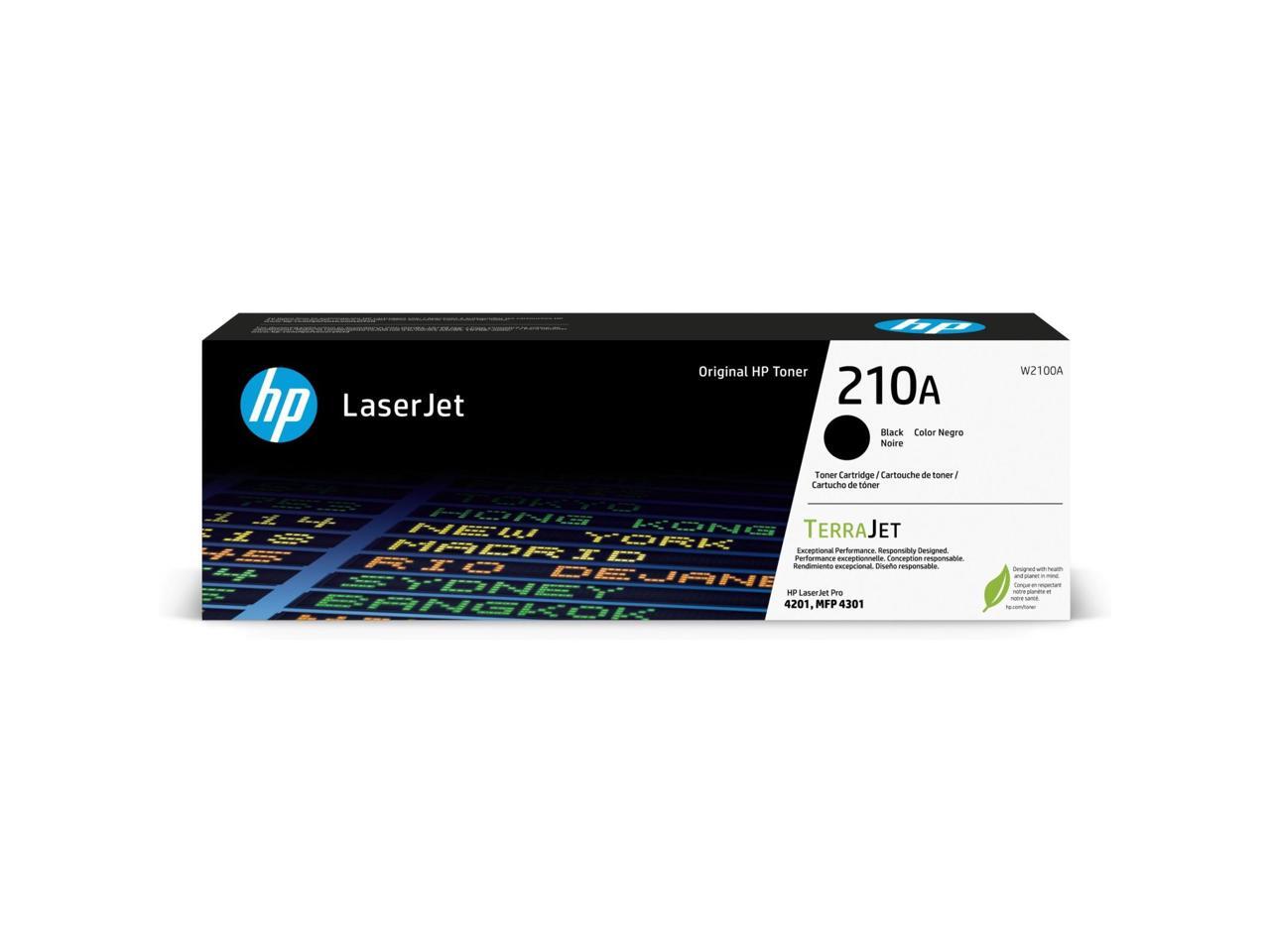HP 210A Original Laser Toner Cartridge Black Pack W2100A