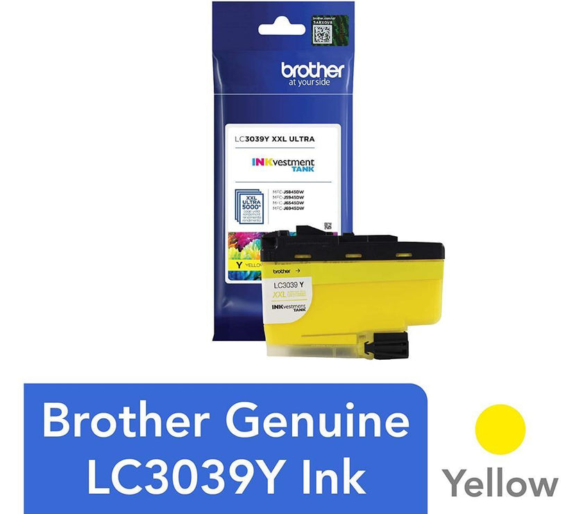 Brother LC3039Y Ultra High Yield INKvestment Ink Cartridge - Yellow