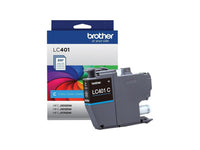 Brother LC401 Cyan Standard Yield Ink Cartridge Prints Up to 200 Pages (LC401CS)