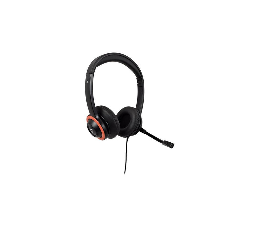 V7 USB HEADSET W/BOOM MIC EDU