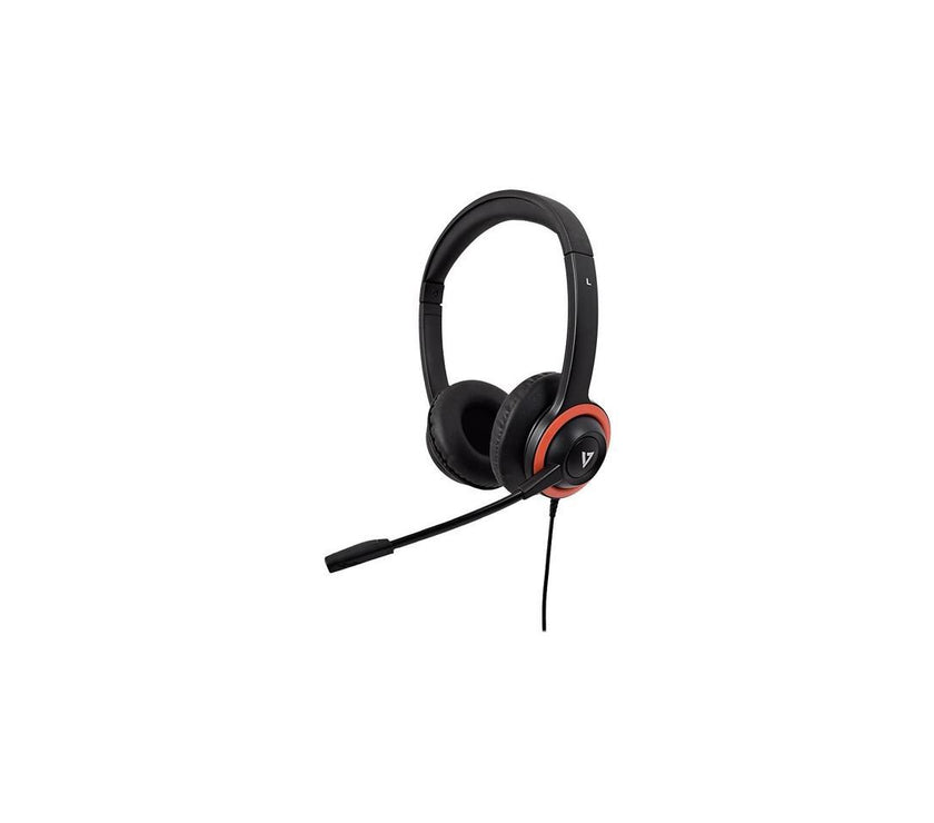 V7 USB HEADSET W/BOOM MIC EDU