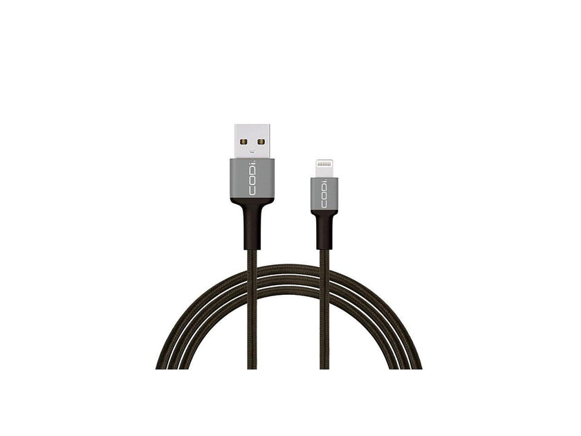 Codi 6' Braided Nylon USB-A to MFI Lightning Charge & Sync Cable A01070