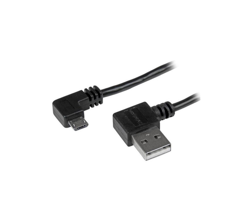 StarTech.com 1m 3 ft Micro-USB Cable with Right-Angled Connectors - M/M - USB A to Micro B Cable