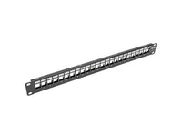 TRIPP LITE N062-024-KJ-SH 1U Rack-Mount Shielded Blank Keystone/Multimedia Patch Panel, RJ45 Ethernet, USB, HDMI, Cat5e/6