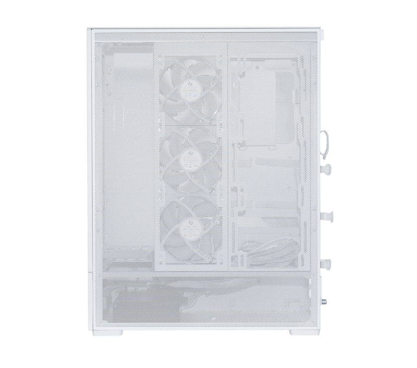 LIAN LI SUP01 White  Steel / Tempered Glass ATX Mid Tower Computer Case ----SUP01W