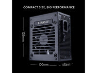 Lian Li SP850 Gold - 850 Watt SFX Form Factor Power Supply with Native 12V-2x6 Cable - Low Noise - 80 Plus Gold Efficiency - ATX 3.1 & PCIe 5.0 Compliant - 92mm FDB Fan - 10-Year - Black (SP850G.B)