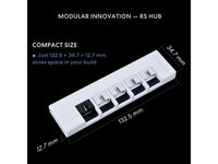 Lian Li RS 1000W Rotational Shift Fully Modular ATX Power Supply (W/USB Fan Hub) 90 AC Inlet, Cybenetics Platinum, 80+ Gold, ATX 3.1, PCIe 5.1, 12V-26 Cable, 10 Year Warranty, White (RS1000G.WH)