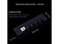 Lian Li RS 1000W Rotational Shift Fully Modular ATX Power Supply (W/ USB Fan Hub) 90 AC inlet,Cybenetics Platinum, 80+ Gold, ATX 3.1, PCle 5.1, 12V-2x6 Cable, 10 Year Warranty, Black(RS1000G.BH)