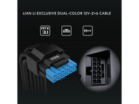 Lian Li RS 1200W Rotational Shift Fully Modular ATX Power Supply (W/ USB Fan Hub) 90 AC Inlet, Cybenetics Platinum, 80+ Gold, ATX 3.1, PCIe 5.1, 12V-26 Cable, 10 Year Warranty, Black (RS1200G.BH)