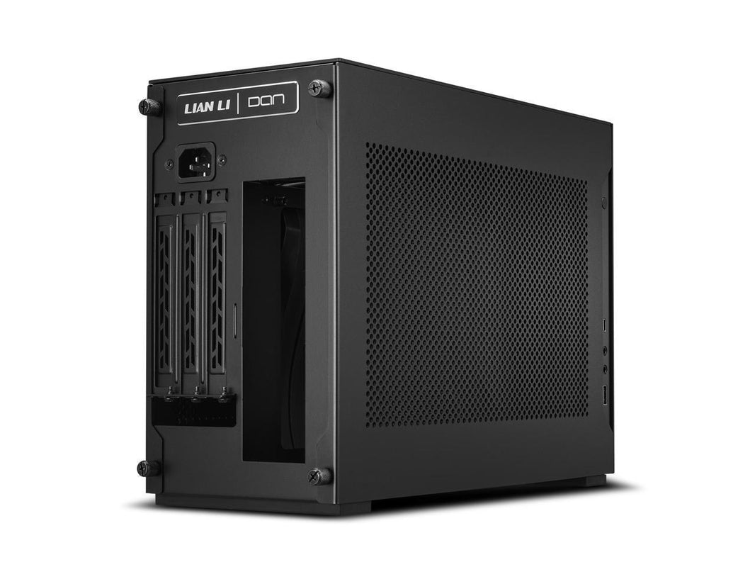 Lian Li A4-H2O Mini-ITX PC Case, Triple-Slot Mount GPU, Aluminum Exterior & SPCC Steel Interior, 240mm AIO, SFX Sandwich Layout, PCIe 5.0, Supports SFX/SFX-L PSU - (A4-H2OX5 Black )