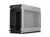 Lian Li A4-H2O Mini-ITX PC Case, Triple-Slot Mount GPU, Aluminum Exterior & SPCC Steel Interior, 240mm AIO, SFX Sandwich Layout, PCIe 5.0, Supports SFX/SFX-L PSU - (A4-H2OA5 Silver)