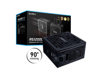 Lian Li RS 1200W Rotational Shift Fully Modular ATX Power Supply (W/ USB Fan Hub) 90 AC Inlet, Cybenetics Platinum, 80+ Gold, ATX 3.1, PCIe 5.1, 12V-26 Cable, 10 Year Warranty, Black (RS1200G.BH)