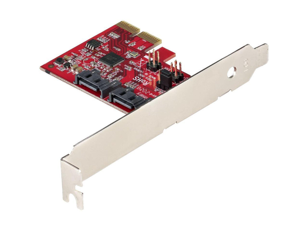 StarTech 2P6GR-PCIE-SATA-CARD SATA PCIe Card, 2 Port PCIe SATA Expansion Card, 6Gbps SATA, PCI Express to SATA Adapter, SATA RAID, PCIe to SATA Converter