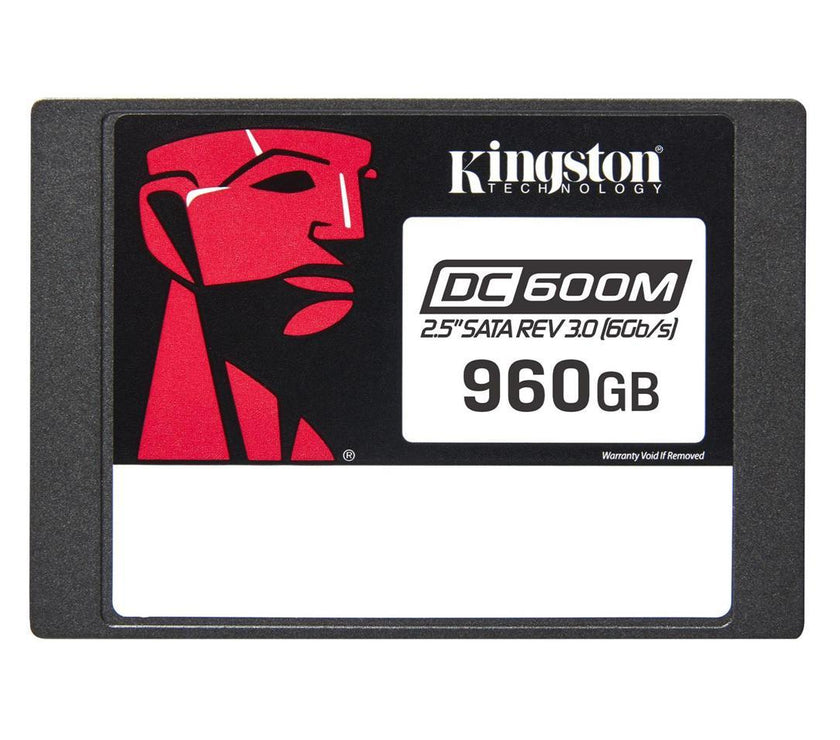 Kingston DC600M - SSD - Mixed Use - encrypted - 960 GB - internal - 2.5" - SATA 6Gb/s - 256-bit AES - Self-Encrypting Dr